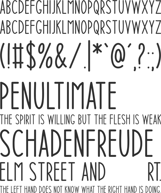 Winter Insight font preview
