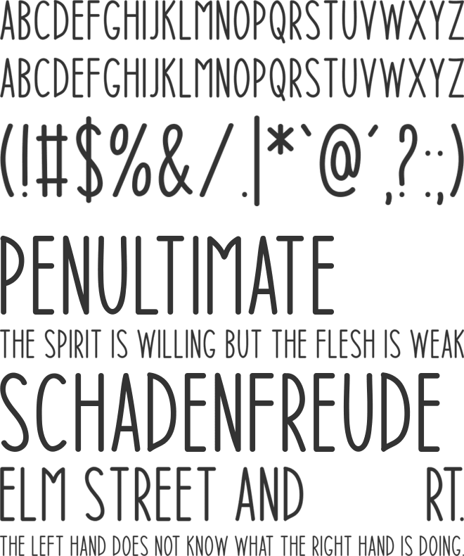 Winter Insight font preview