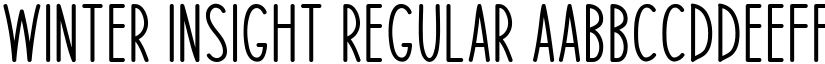 Winter Insight Regular font
