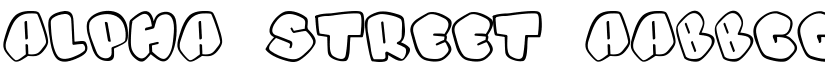 Alpha street font