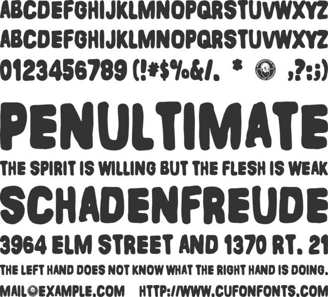 Malos Habitos font preview