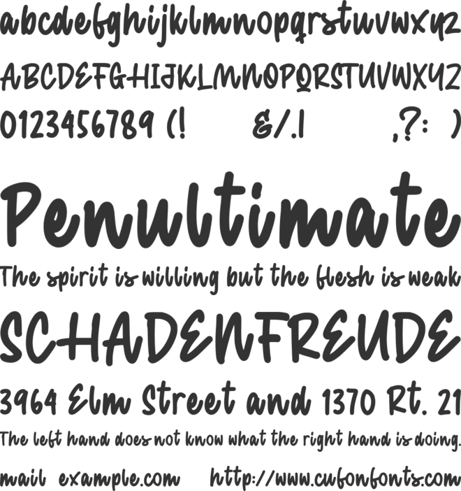 Bentona Wilson font preview