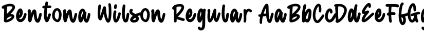 Bentona Wilson font download