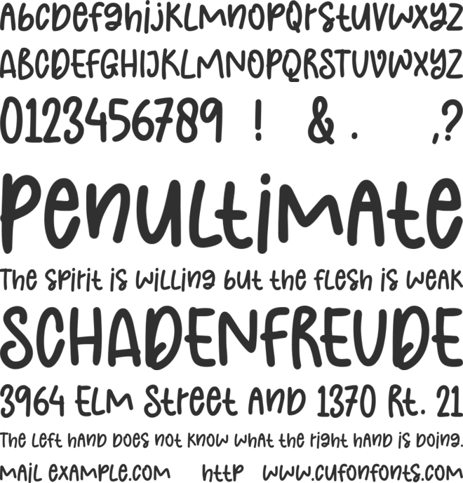 The Best Smile font preview