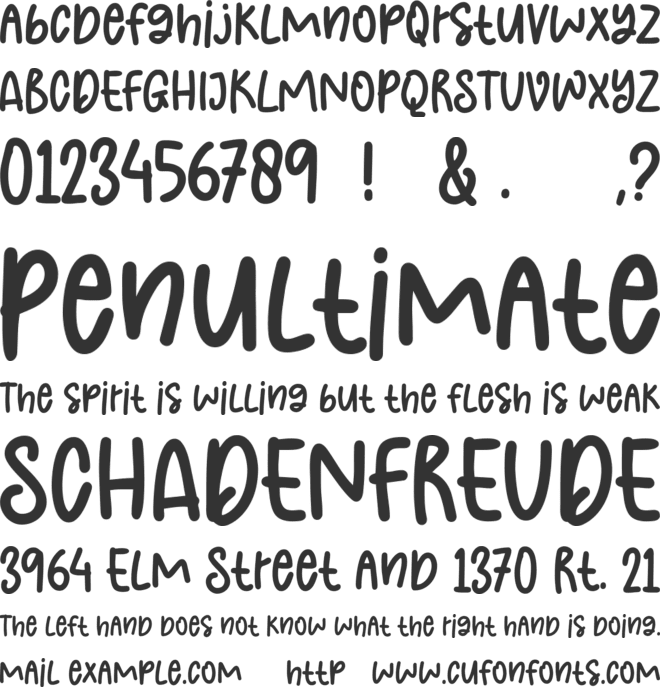 The Best Smile font preview