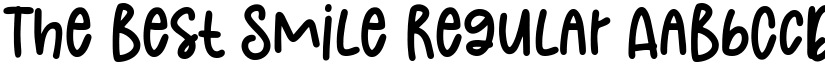 The Best Smile font download