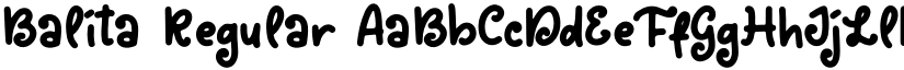 Balita Regular font