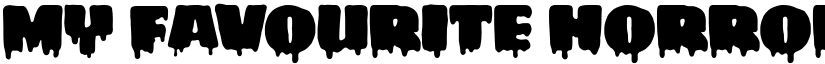 My Favourite Horror Regular font