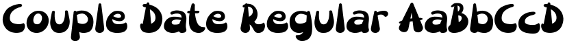 Couple Date Regular font
