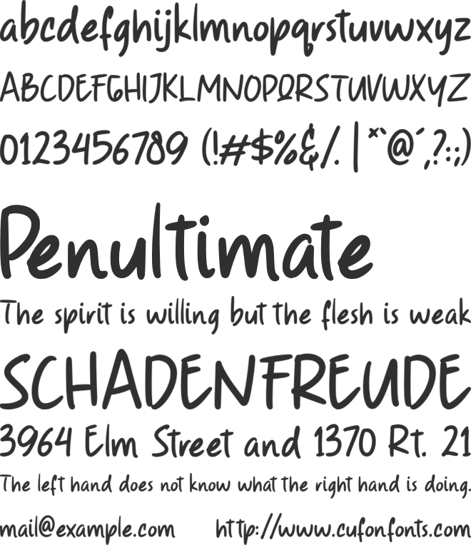 Arbery font preview