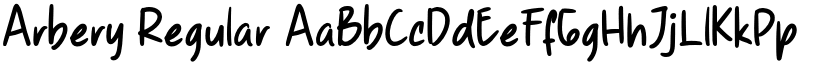 Arbery Regular font