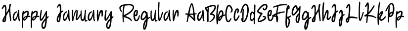 Happy January Regular font