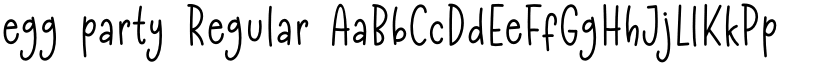 egg party Regular font