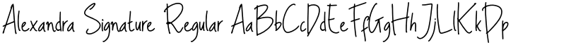 Alexandra Signature font download