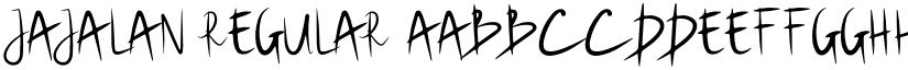 Jajalan Regular font