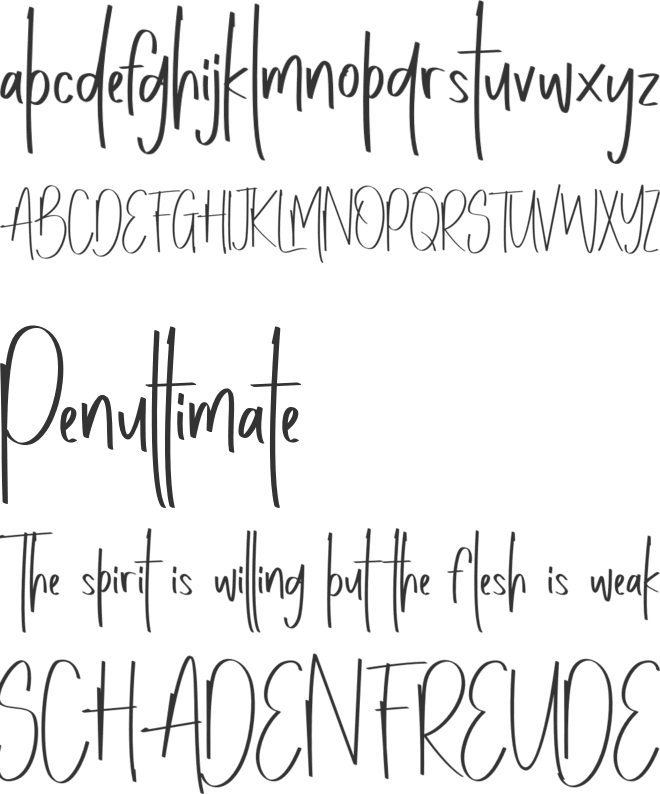 Gaishan FREE font preview