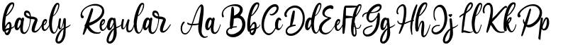 barely font download