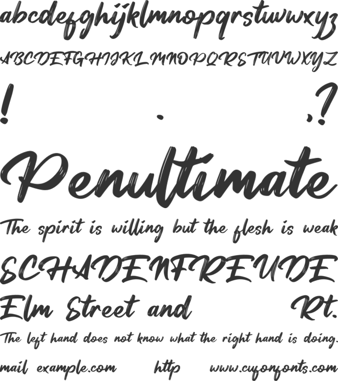 Tersanjung font preview