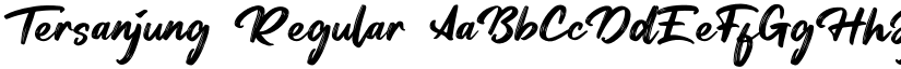Tersanjung Regular font