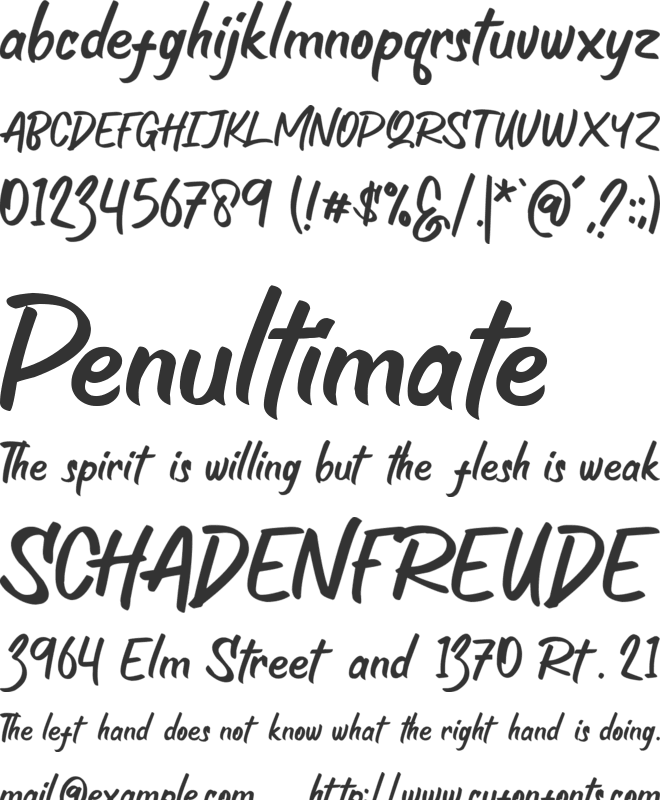 Hidetoshy font preview