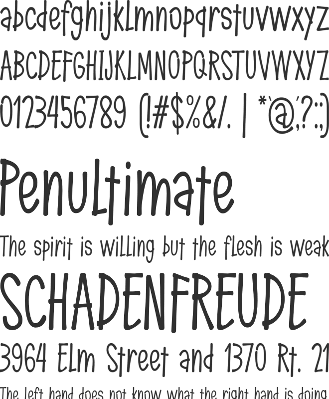 Femila Authenty font preview