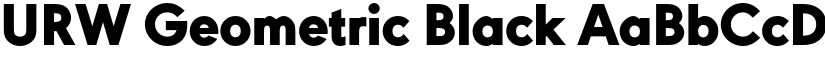 URW Geometric Black font