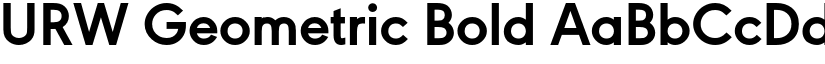 URW Geometric Bold font