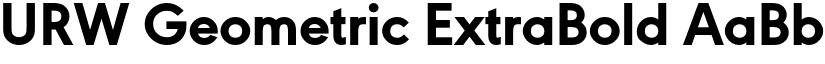 URW Geometric ExtraBold font