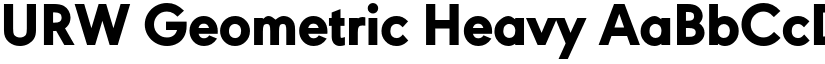 URW Geometric Heavy font