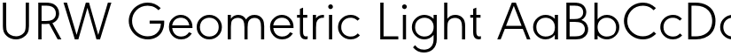 URW Geometric Light font