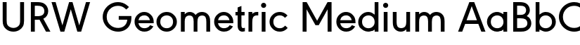 URW Geometric Medium font