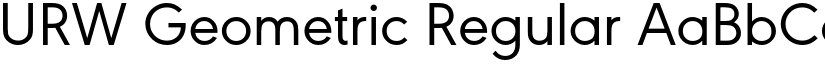URW Geometric Regular font