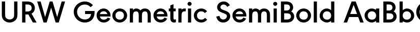 URW Geometric SemiBold font