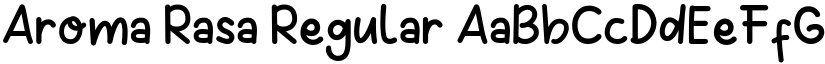 Aroma Rasa Regular font