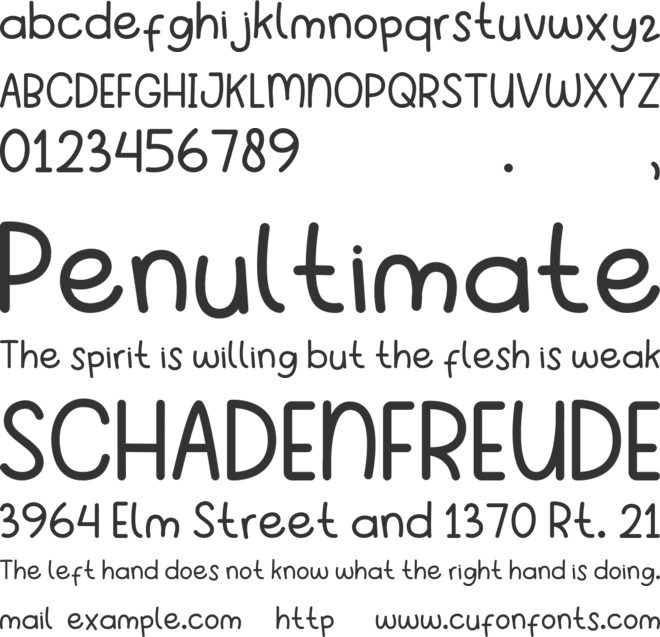 Arunika Renjana font preview