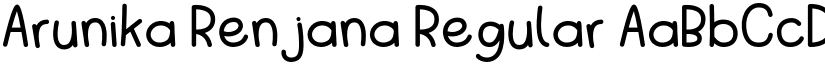 Arunika Renjana Regular font