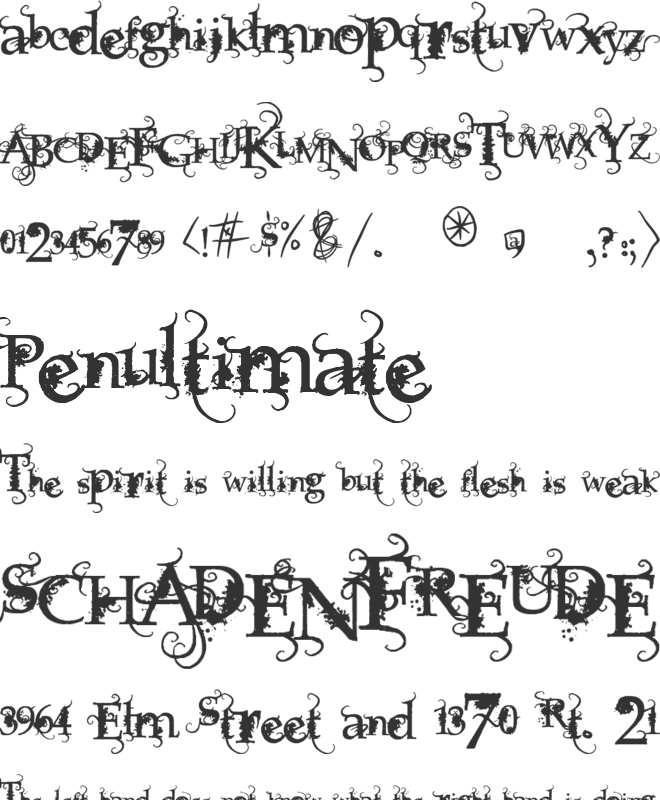 Vtks Focus font preview