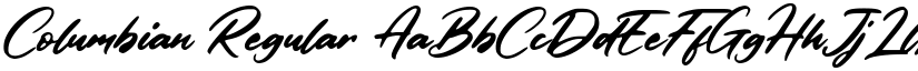 Columbian Regular font