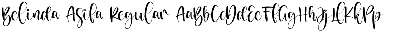 Belinda Asifa Regular font