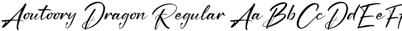 Aoutoory Dragon Regular font