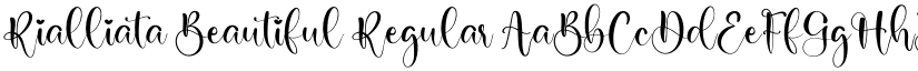 Rialliata Beautiful Regular font