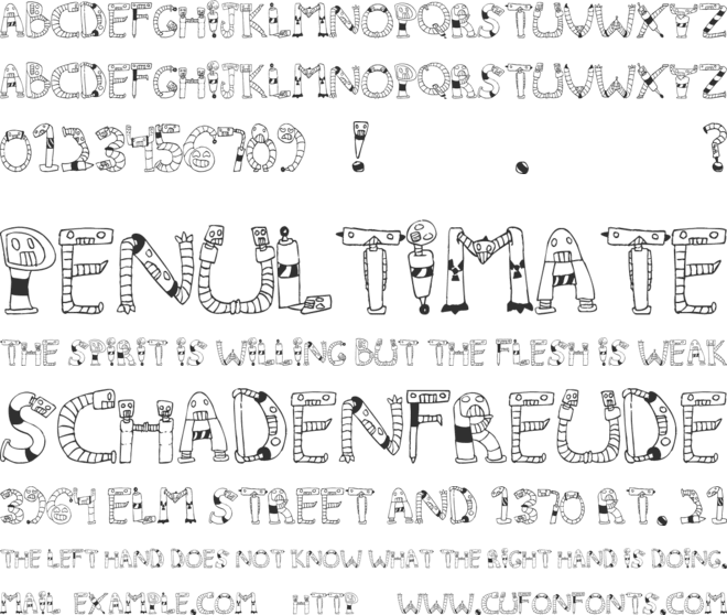 Clink Clank font preview