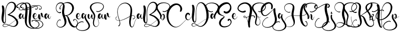 Battera Regular font