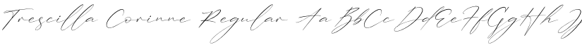 Trescilla Corinne Regular font