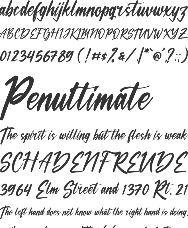 Orion Crederick font preview