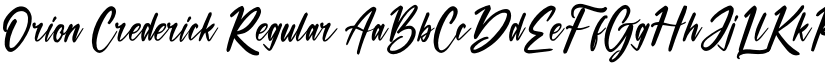 Orion Crederick Regular font