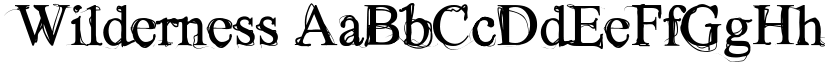 Wilderness font