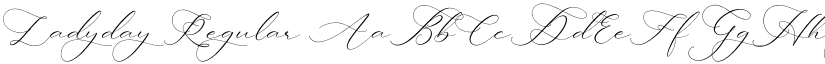 Ladyday Regular font