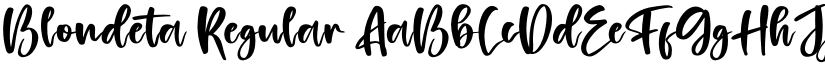 Blondeta Regular font