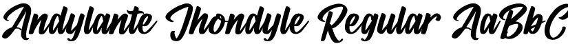 Andylante Jhondyle Regular font